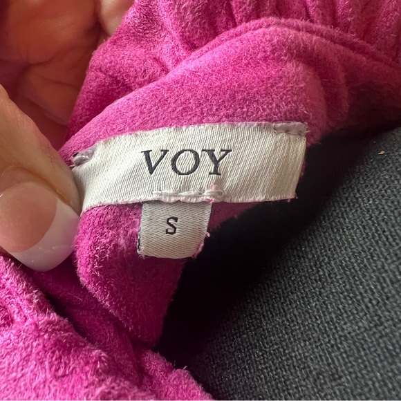 Buttery Soft Pink High Neck Ruffle Cap Sleeves Tie Back Dress by voy Size Small - Picture 8 of 10